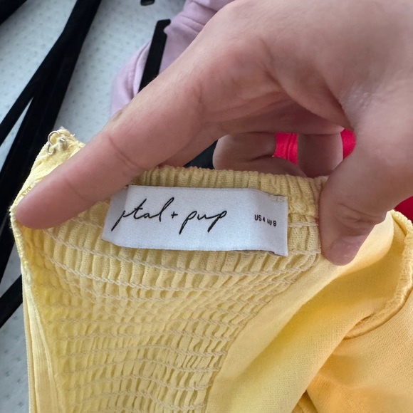 Petal & Pup Sunny Yellow Smocked Top - Picture 4 of 6